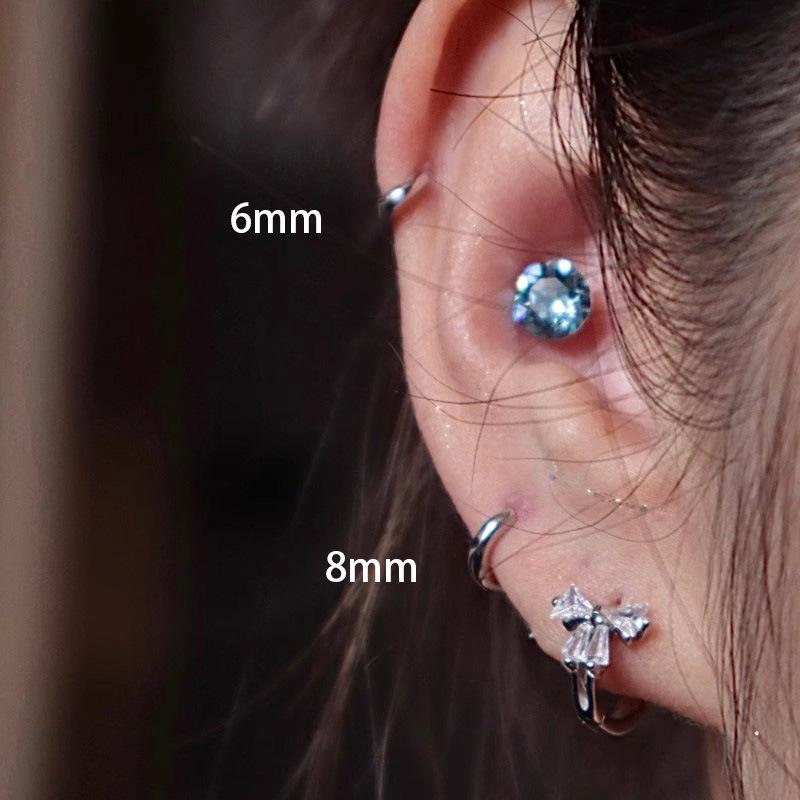 3Pair Stainless Steel Minimalist Huggie Hoop Earrings for Women Gold Color Tiny Round Circle 8/10/12mm Punk Unisex Rock Earring