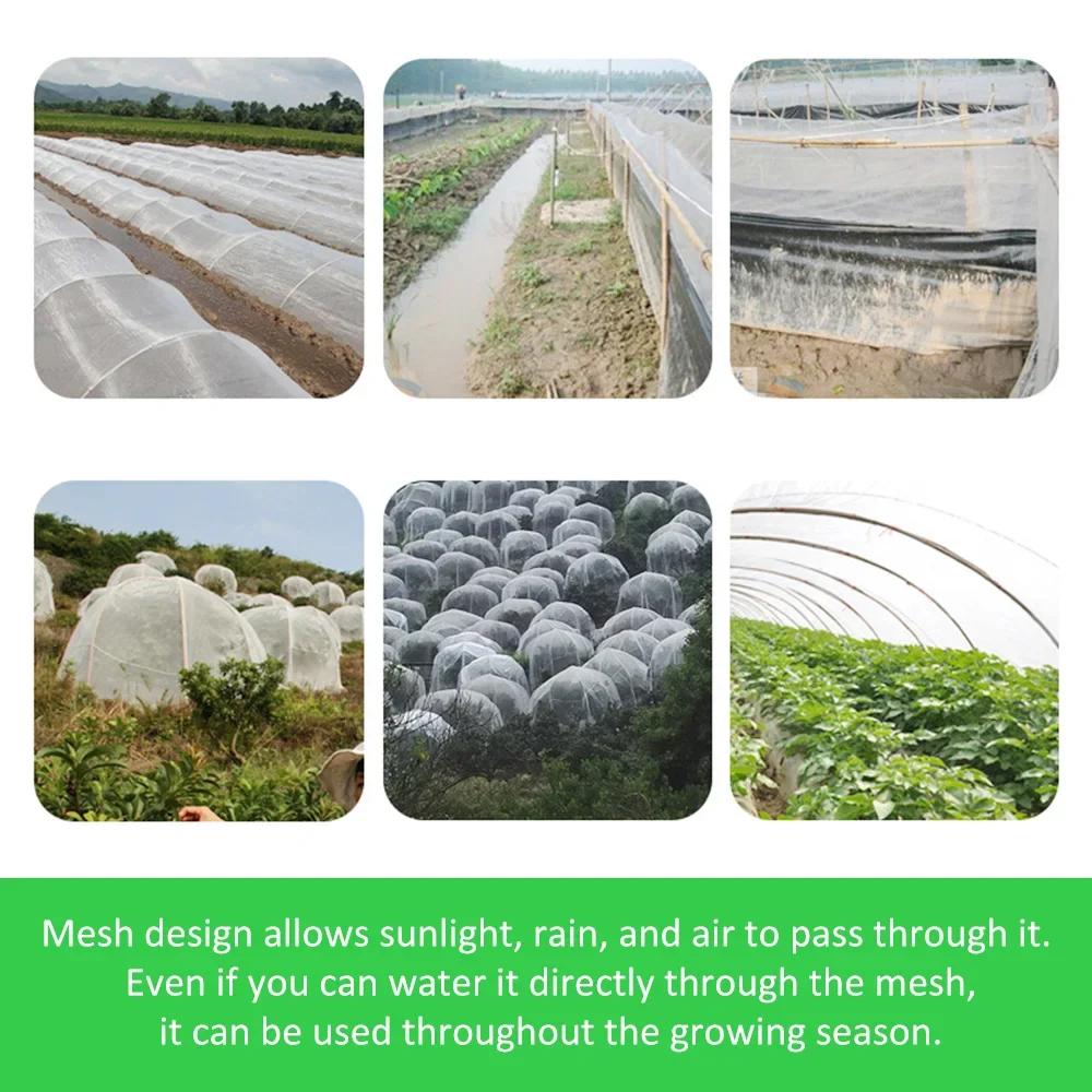 Plant Potection Net Greenhouse Protective Net 60mesh Fruit Vegetables Care Cover Garden Pest Control Insect Net Plant Cover Net