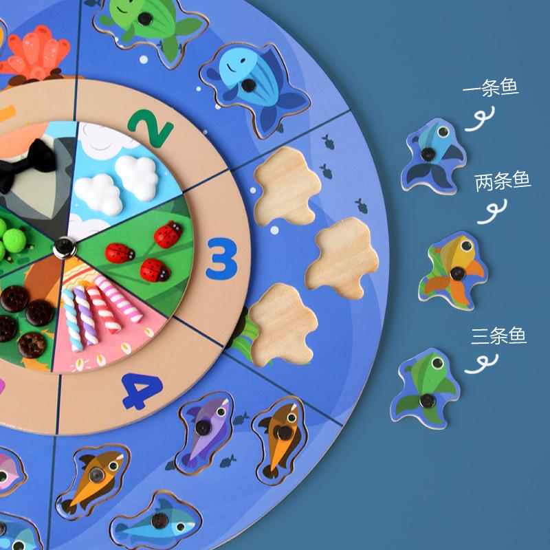 Toddler Magnetic Fishing Game Montessori Toy Number Cognition Fine Motor Training Sensory Toy Baby Education Creative Toy