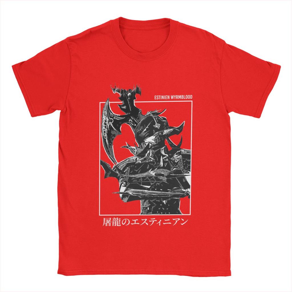 Men women Final Fantasy FFXIV Estinien Varlineau Wyrmblood Heavensward T Shirts Cotton Tops Amazing O Neck Tees Summer TShirt