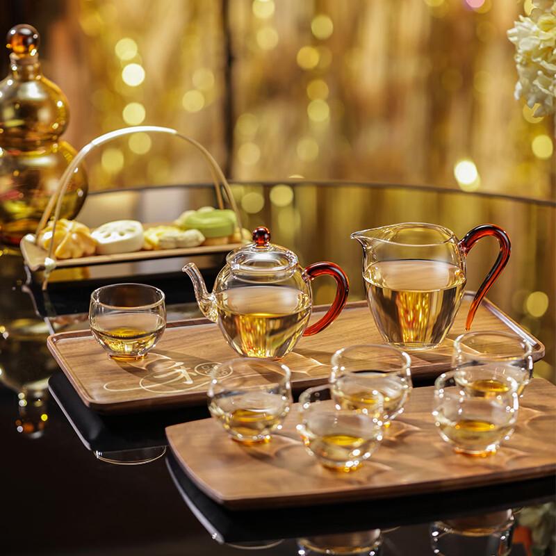 Heqi High-Grade Glass Kung Fu Tea Set