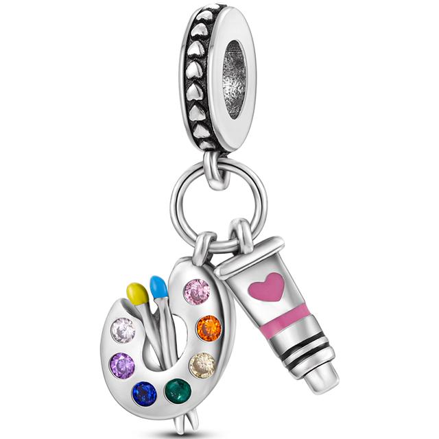 925 Silver Heart Silver Series Pendant Charm Beads Fit Original Bracelet Necklace For Women Diy Making Jewelry Gift