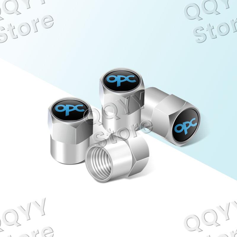 

4Pcs Metal OPC Line Logo Car Wheel Tire Valve Caps Tyre Rim Stem Airdust Covers For Opel Insignia Astra H J D Zafira Corsa E