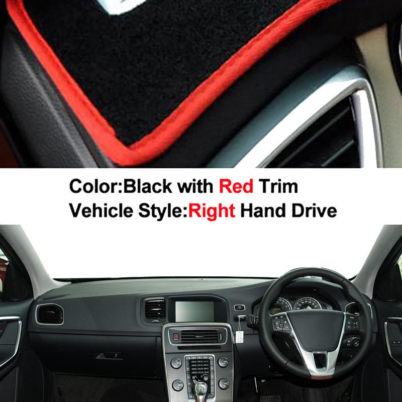 Car Dashboard Cover DashMat Carpet Cape For Volvo S60 2010 2011 2012 2013 2014 2015 2016 2017 Without Audio Protector Cushion