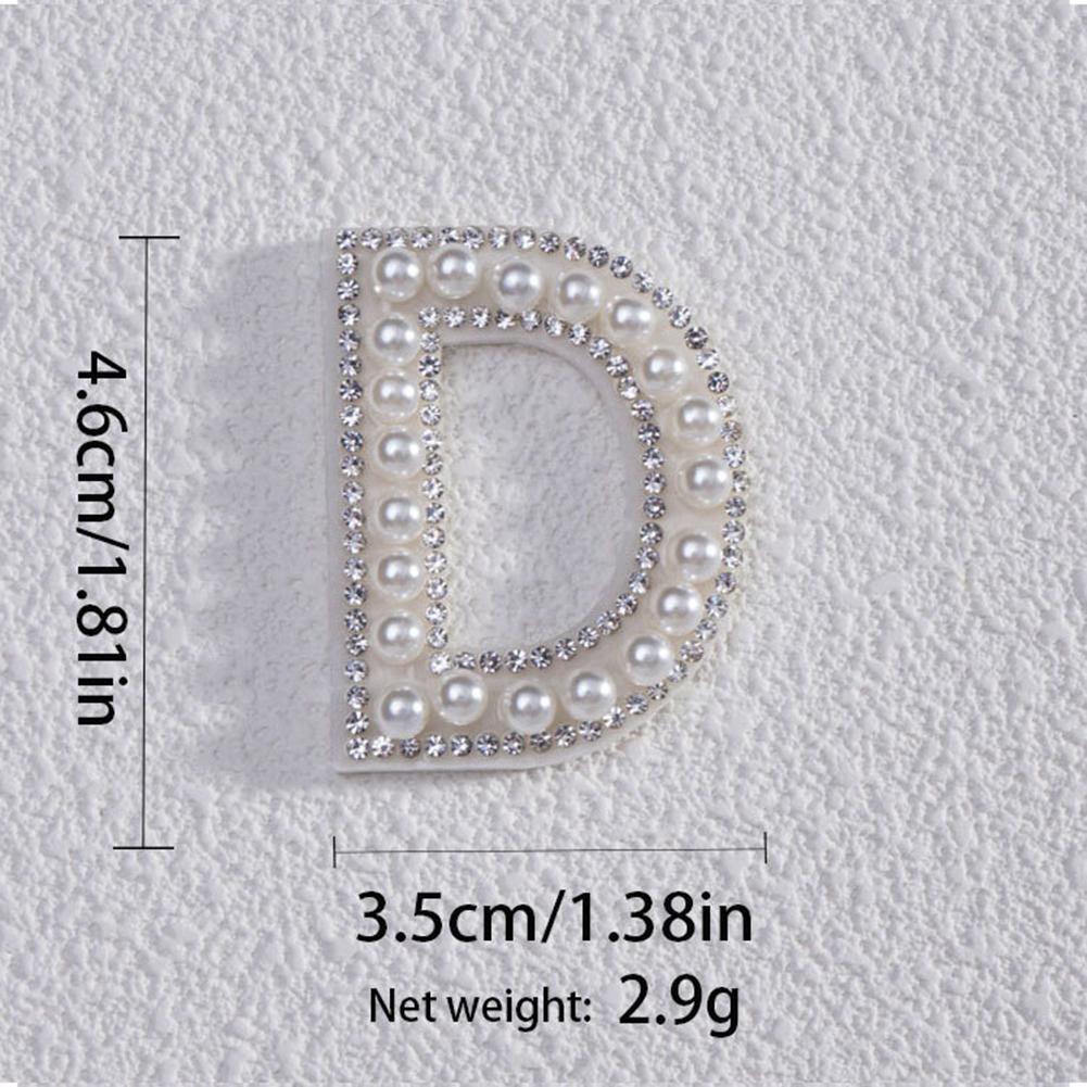 Pearl Letters Clothes Letter Alphabet Embroidery Sparkle