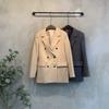 C S In The Room Women S noSe poCket Double Button Shoulder Pad jaCket 2Color