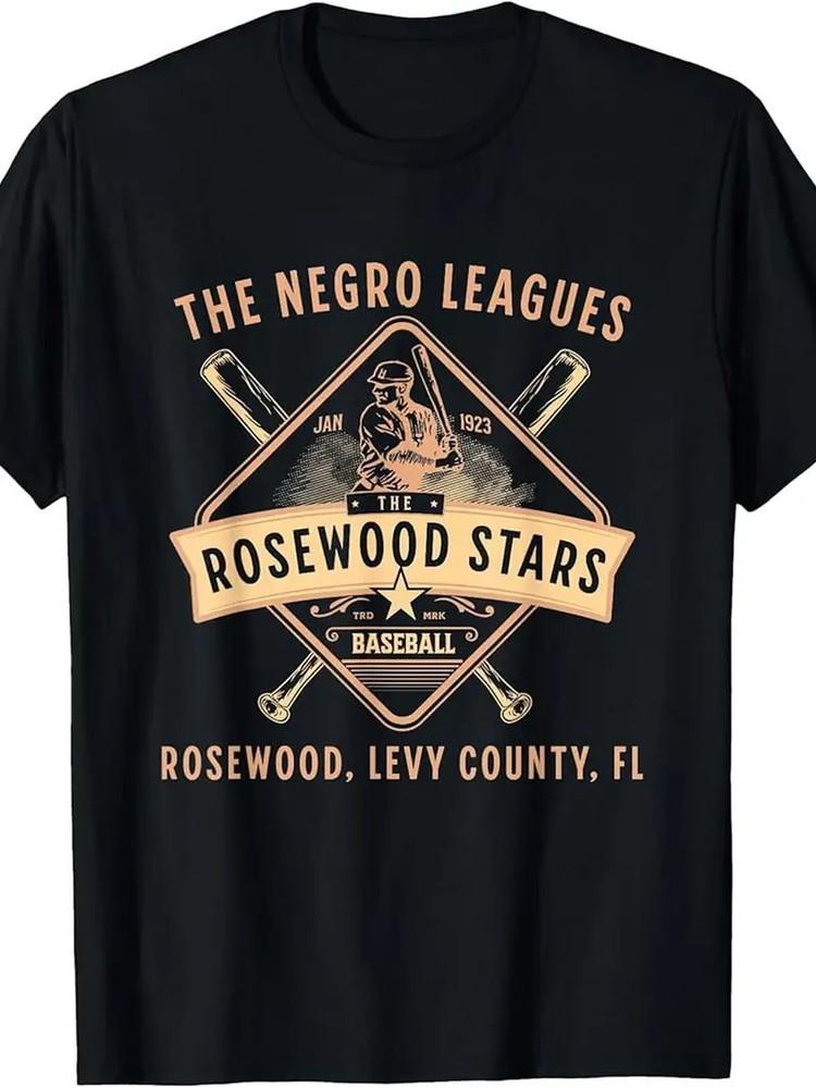 

100% Made US Negro League 1923 Rosewood Stars Baseball Legacy T-Shirt M