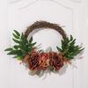 Artificial Flower Wreath for Front Door Farmhouses Garden Wedding Indoor and Outdoor Decorations, Spring Wreath