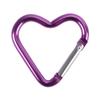 11Pcs Heart-Shaped Aluminum Alloy Carabiner, 44*40mm Love-Themed Clip for Backpacks/Water Bottles, Lightweight  Hanging Buckle, 5kg Load-Bearing