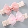 Lace Cotton Infant Headband for Newborns - Floral Bow Design for Baby Girls & Boys