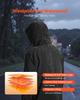 Heated Jacket for Men with 7.4V Battery, Soft Shell Electric Heating Coat, Windproof Waterproof Lightweight Outerwear with 5 Heating Zones & 3 Heat