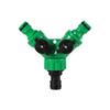 Garden Hose Quick Connectors Y-shaped Water Splitters 1/2" 3/4" Female Thread 2-Way Watering Valves Adjustable Switch Joint Kits