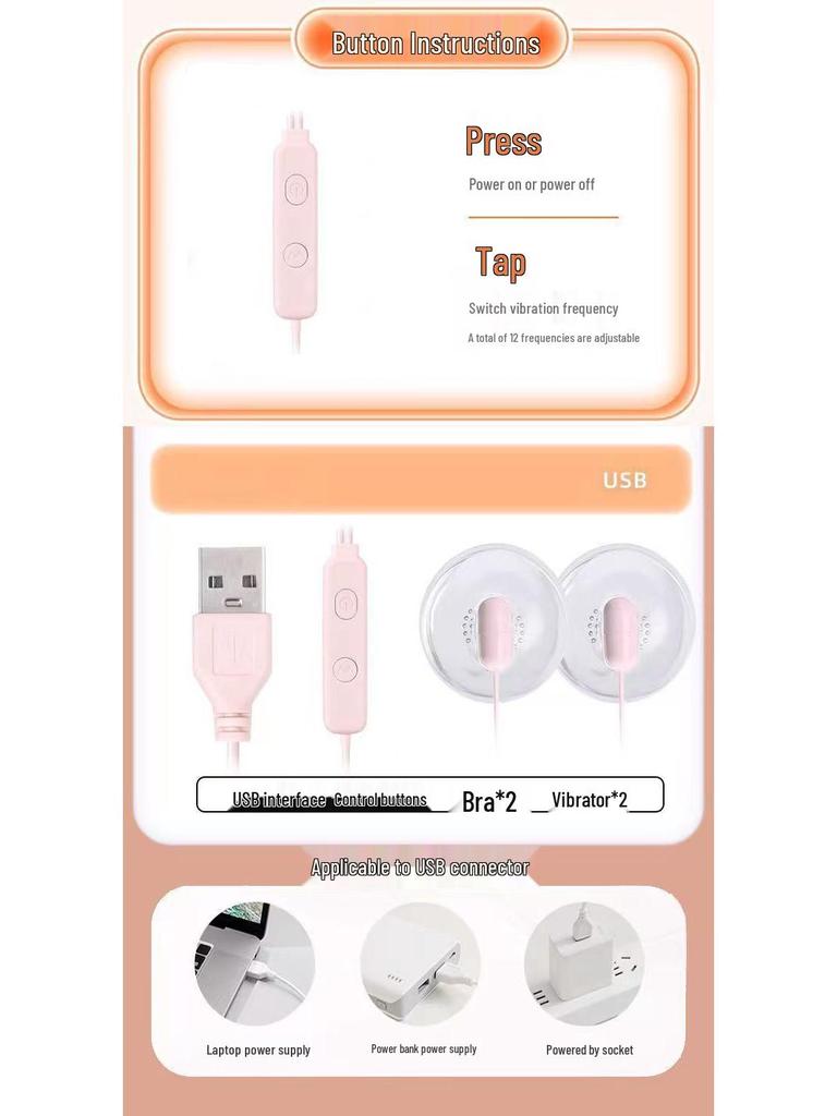 Breast Massager Vibrating Erotic Device for Women