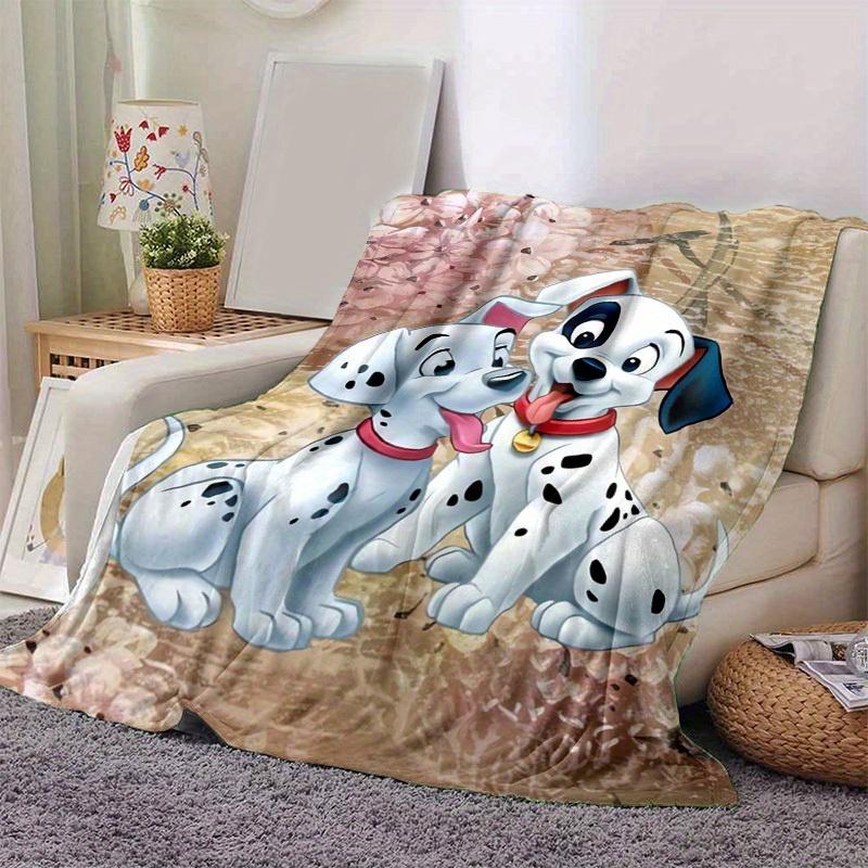 1pc, 101 Dalmatians Print Blanket Home Decor, Couch Throw, Outdoor Blanket, Gift for Dog Lovers, Coverlet Suitable for Bedroom, Living