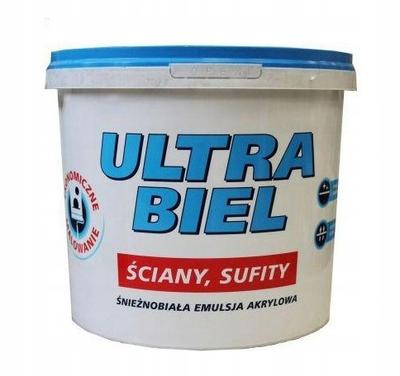Śnieżka Acrylic Emulsion Paint for Interior Walls and Ceilings Ultra White 5 L