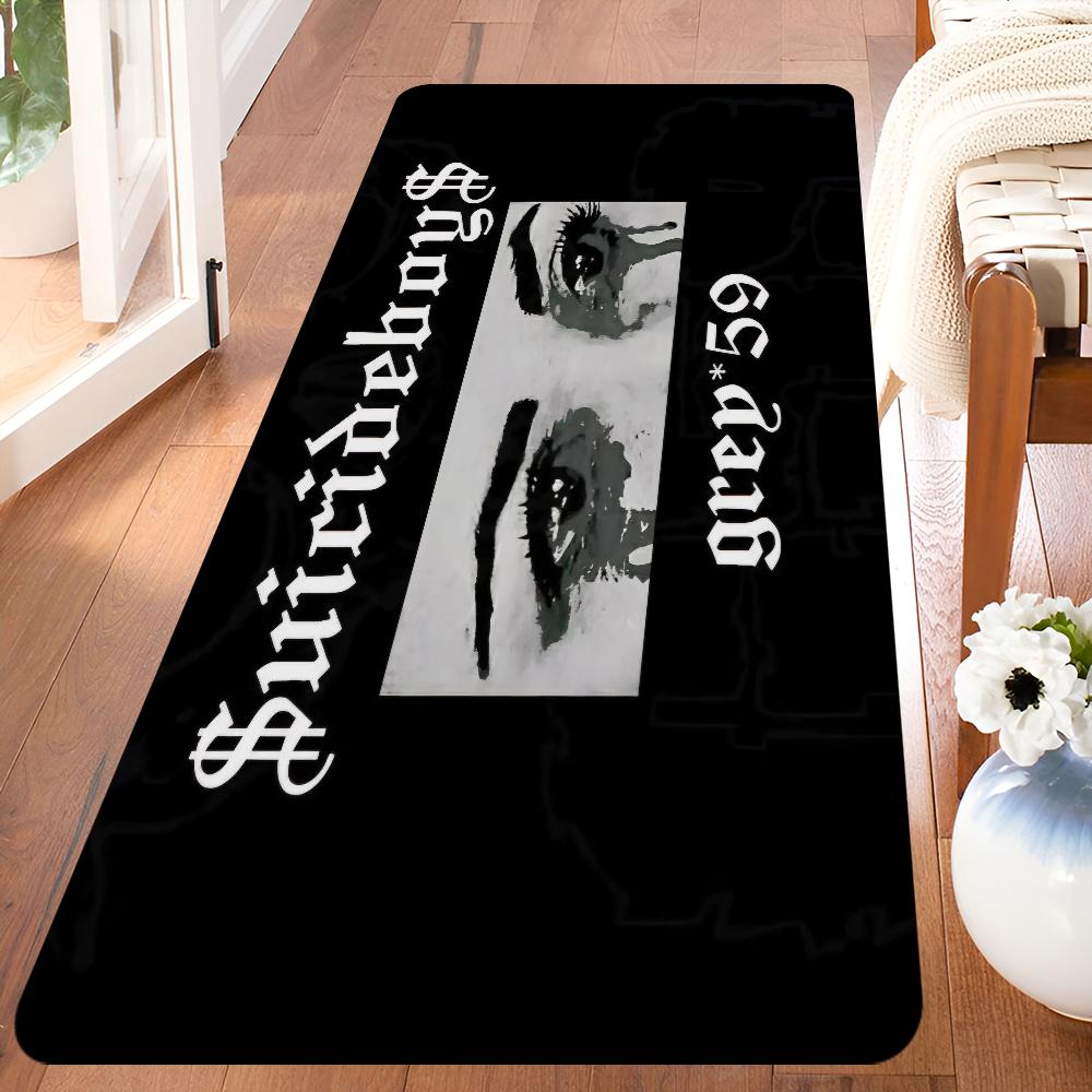

S-suicideboys G59 Игровой коврик для двери Детская комната Спальня Декорация Балкон Противоскользящий придверный коврик Коврик для гостиной Ковер 80*160cm