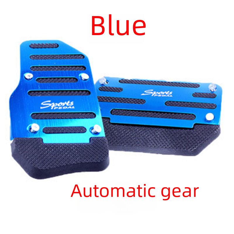 Universal Aluminum Alloy Anti-Skid Car Pedal Pads with Wear-Resistant Rubber for Brake, Accelerator, and Clutch