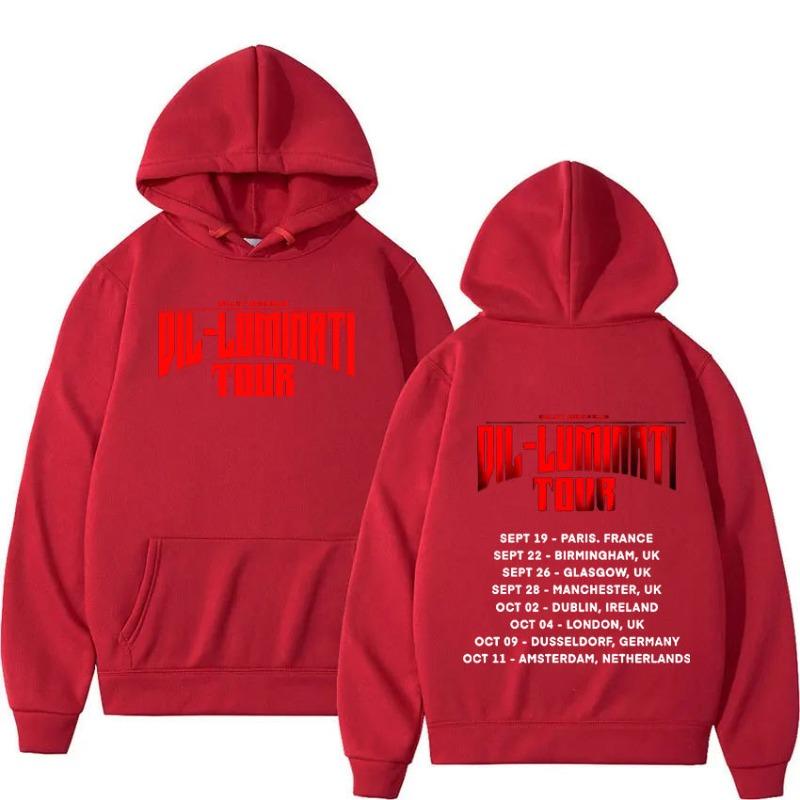 Singer Diljit Dosanjh Dil-Luminati Tour Print Hoodie Boys Harajuku Girls Pullover Music Gift Comfortable Sweatshirt