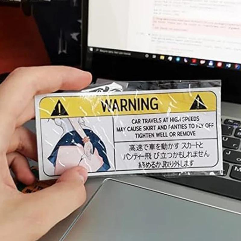 13CM Funny Car Sticker for Panties Warning Peek Slap Decal Anime Vinyl JDM Window Wall Stickers Scratch-Proof Decor Car Stickers
