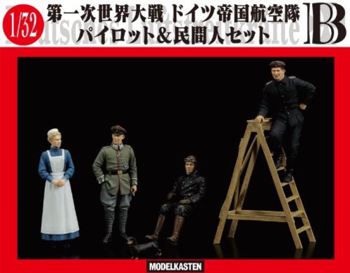 

Modelkasten German Pilot Civilian B Plastic Model 1/32 &