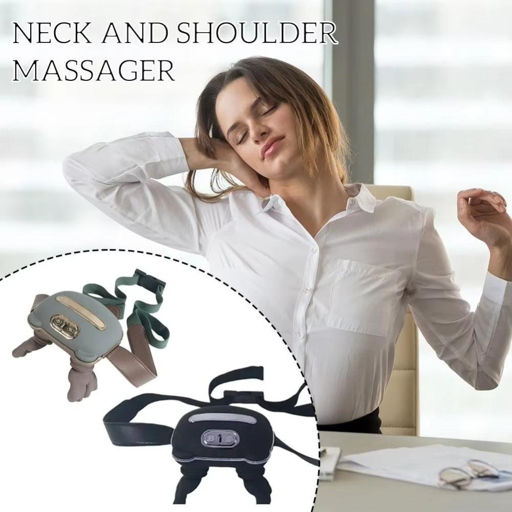 Comfortable Bionic Neck Massager 3-Level Modes Kneading Massager for 5V2000MHA Neck Relief