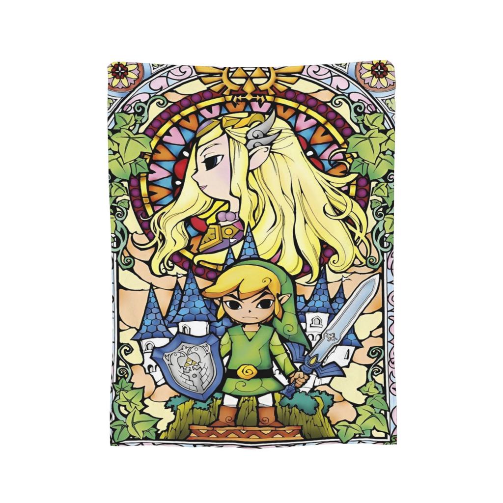 Z-Zeldas Breath Of The Wild Blanket Plush Funny Breathable Throw Blanket for Bed Sofa Decoration,
