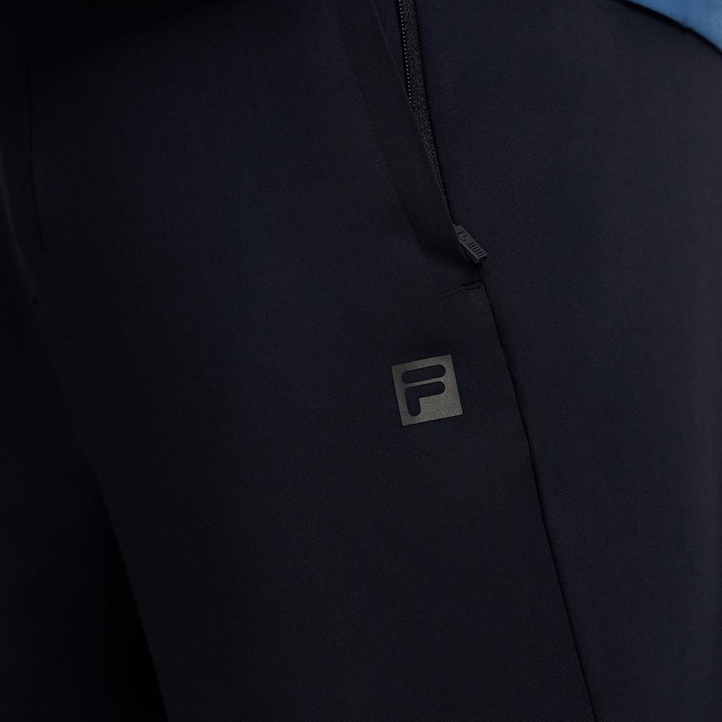 Fila 2023 Autumn New Knit Long Pants Basic Casual Fitness Straight Leg Sports Pants Men Bottoms Deep-Black A11M341610F-BK