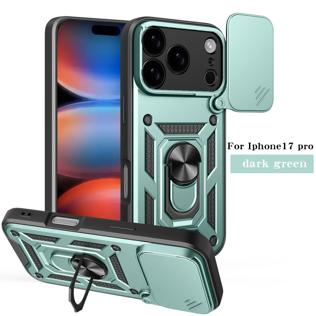 For iPhone 17 16 Pro Max Armored Protective Shell With Magnetic Ring For iPhone 17 Air 16E Phone Case With Camera Protection