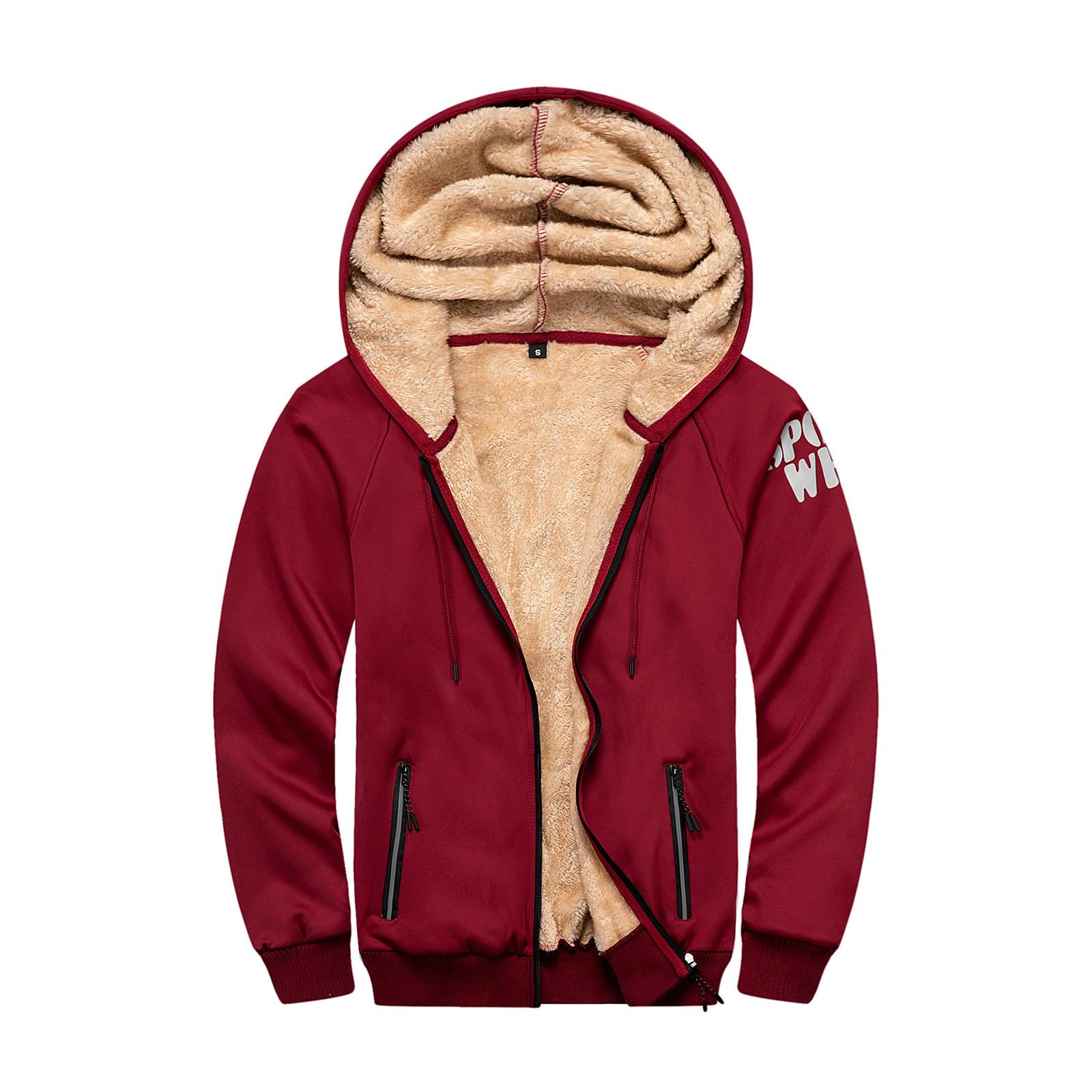 

Мужская повседневная камуфляжная спортивная толстовка с длинным рукавом на молнии с капюшоном, куртка, пальто XL красный