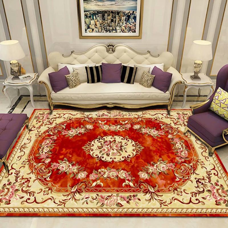 New Chinese Carpet Living Room Coffee Table Sofa Large Area Cushion Bedroom Study Bed Non-slip Blanket Modern Rectangular Carpet