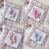 Cute Letter Butterfly Keychain Pendant For Women Girls  Exquisite Tassel Keychain Creative Bag Decoration Accessories