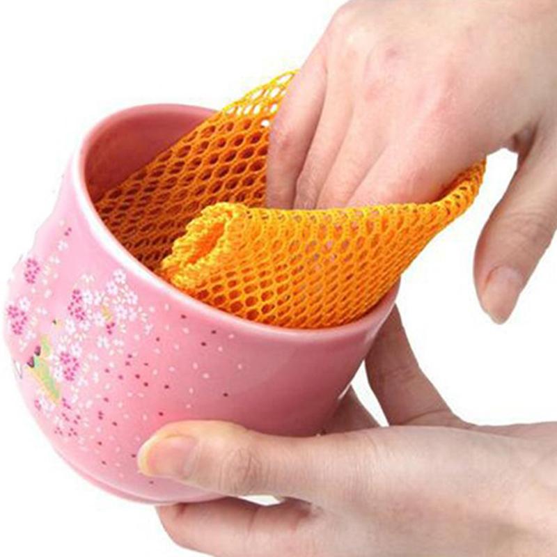 2 Pcs Innovative Dish Washing Net Cloths  Dry  Mesh Washing Cloths