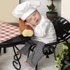 3pcs Photography Props Costume for Baby Boys Girl Newborn Chefs Outfit Photo Wear Infant Cosplay Party Props Photo Outfit