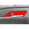 Car Inner Door Handle Bowl Decor Trim 4* For Toyota Camry 2024-2025 Bright Red