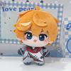 Genshin Impact Tartaglia Childe Plüschpuppe 10cm Niedliche Baumwollpuppe Weiche Füllung Beutel Anhänger Spielcharakter Merchandise Kinder Fan-Sammlung Geschenk