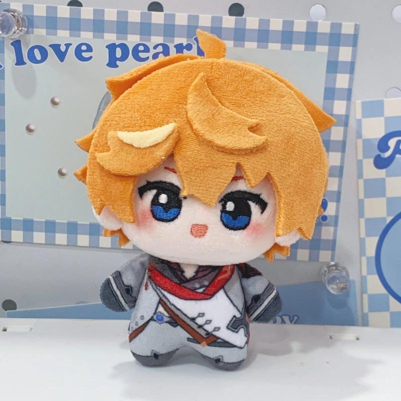 Genshin Impact Tartaglia Childe Plush Doll 10cm Cute Cotton Doll Soft Stuffing Bag Pendant Game Character Merchandise Children's Fan Collection Gift