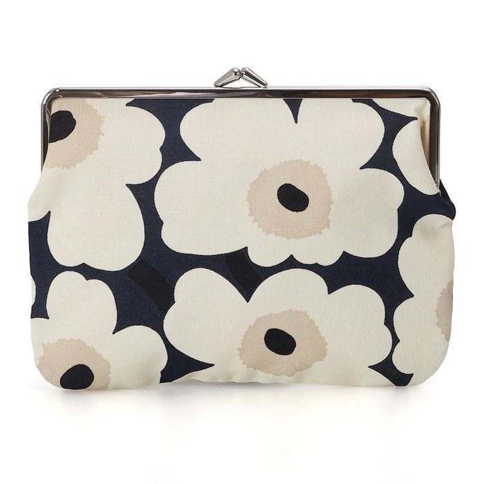 Marimekko Cosmetics Pouch Women Mini Unikko Puolikas Kukkaro Midnight Blue 74530 518