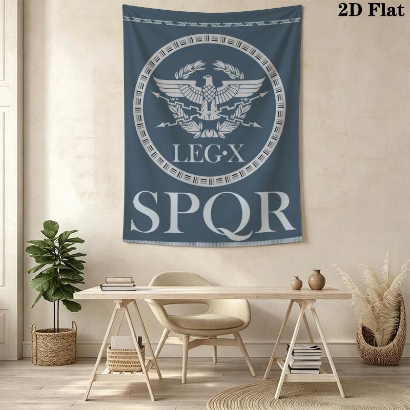 SPQR Pattern Home Decor Tapestry, Wall Hanging, Decorative RV Wall Cloth.MGT0918082