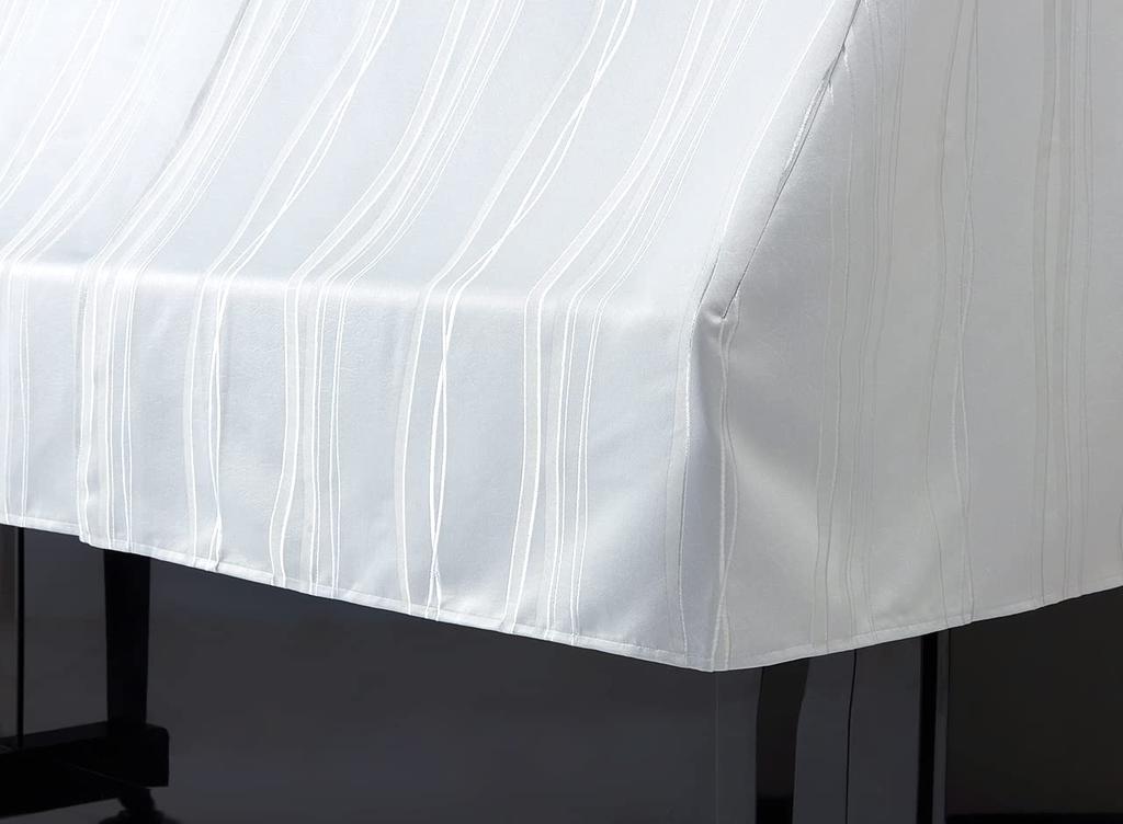 in Japan Upright Piano Half Cover Compatible Light Gray Embossed Finish Alps/Made (Jacquard Type) H-FL/M-L Size, Leather-like