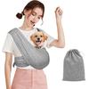 Large Dog Sling Carrier for Small Dogs, Front Facing Carrier for Cats Puppy Sling Wrap Chest, Adjustable Dog Outing Bag, Hands-Free Pet Holder for