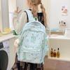 Cute Star-Print Nylon Backpack – Stylish & Lightweight School Bag for Girls, Teens, and Women