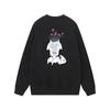 Unisex Oversized Cotton Crewneck Sweatshirt With Letter Dice Print Fall Youth Streetwear