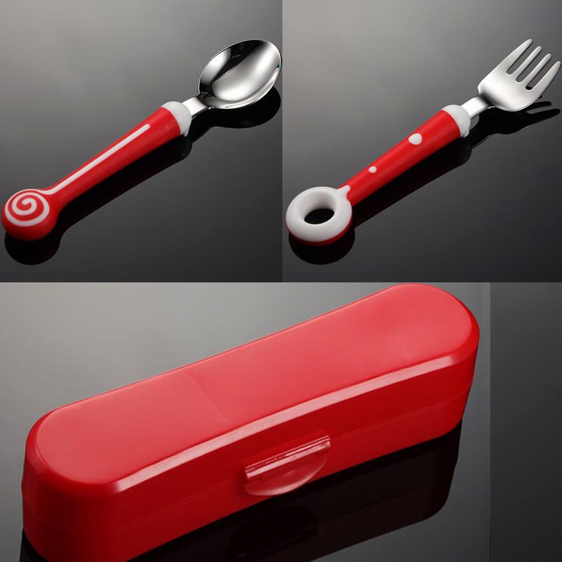 

Qianxing Kids 316 Stainless Steel Fork & Spoon Set, Candy Series
