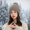 Hat Women's Winter Cycling Fleece Thickened Warm Wool Hat Ear Protector Knitted Hat