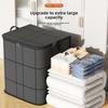 Thickened Large Capacity Storage Bag, Portable Wearable Organizer for Clothes Quilt Blanket, Foldable Closet Storage Box