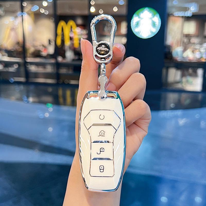BYD Key Cover for Dolphin Song, Qin DMI, Han EV, Yuan Pro, Tang, Seal, GT, and Seagull - Summer Edition