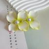 2 Stück Sommer-Haarnadel Farbverlauf Hortensie Doppelblüten-Design Imitation Perlenverzierung Haarspange Pony Seitenhaar Sommer-Haarschmuck