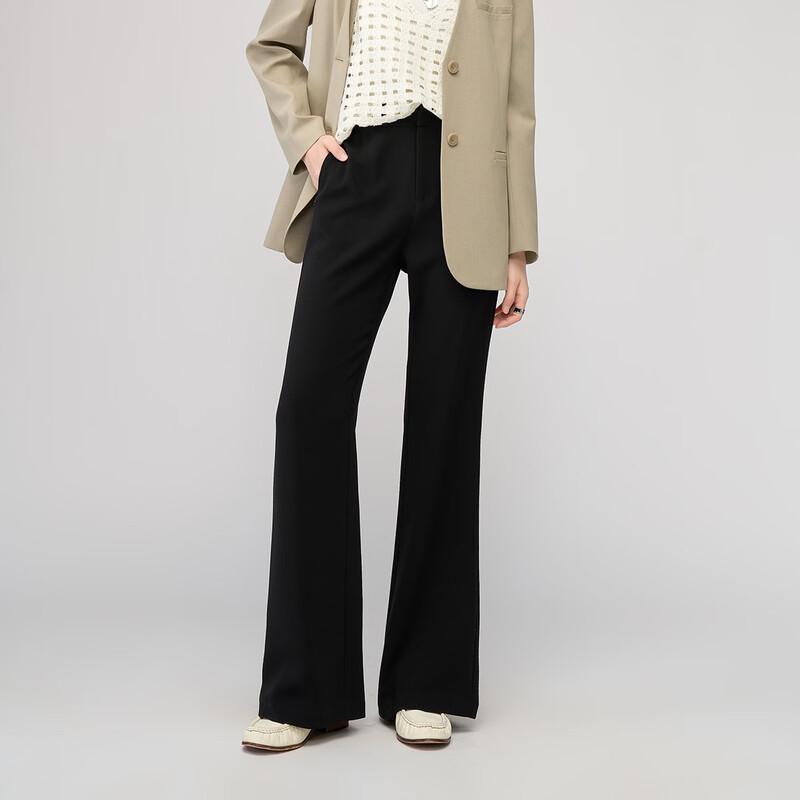 YERAD Women's Slim-Fit Acetate Flared Trousers
