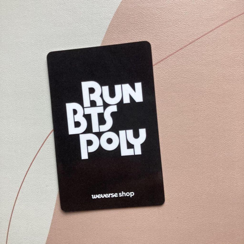 [USED] JIN RUN BTS POLY Trading Card HIGHLIGHT PACKAGE