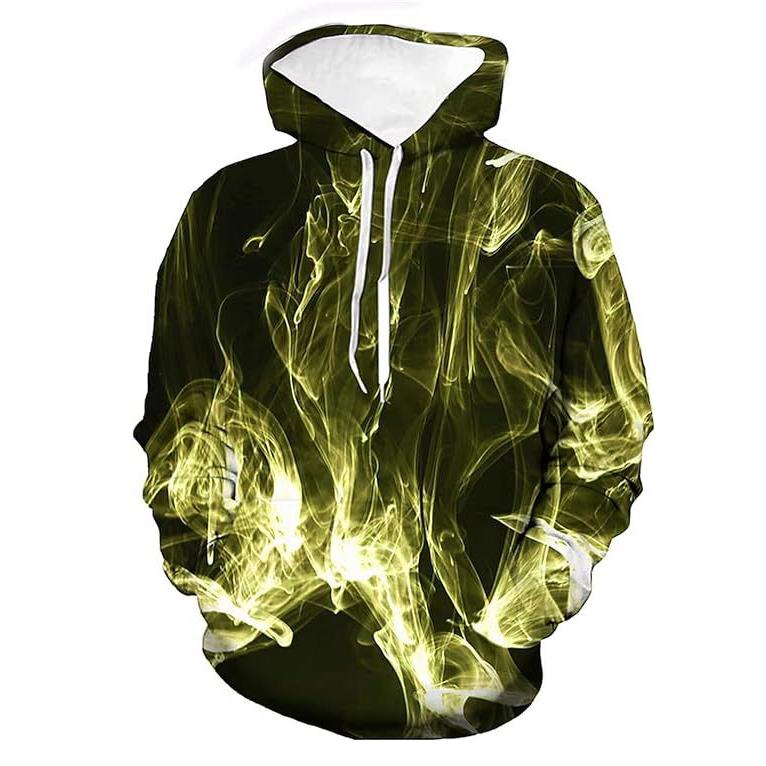 Men Pullover 3D Print Sweatshirt Couples Hooded Long Sleeve Women Plus Size Loose Hoodie
